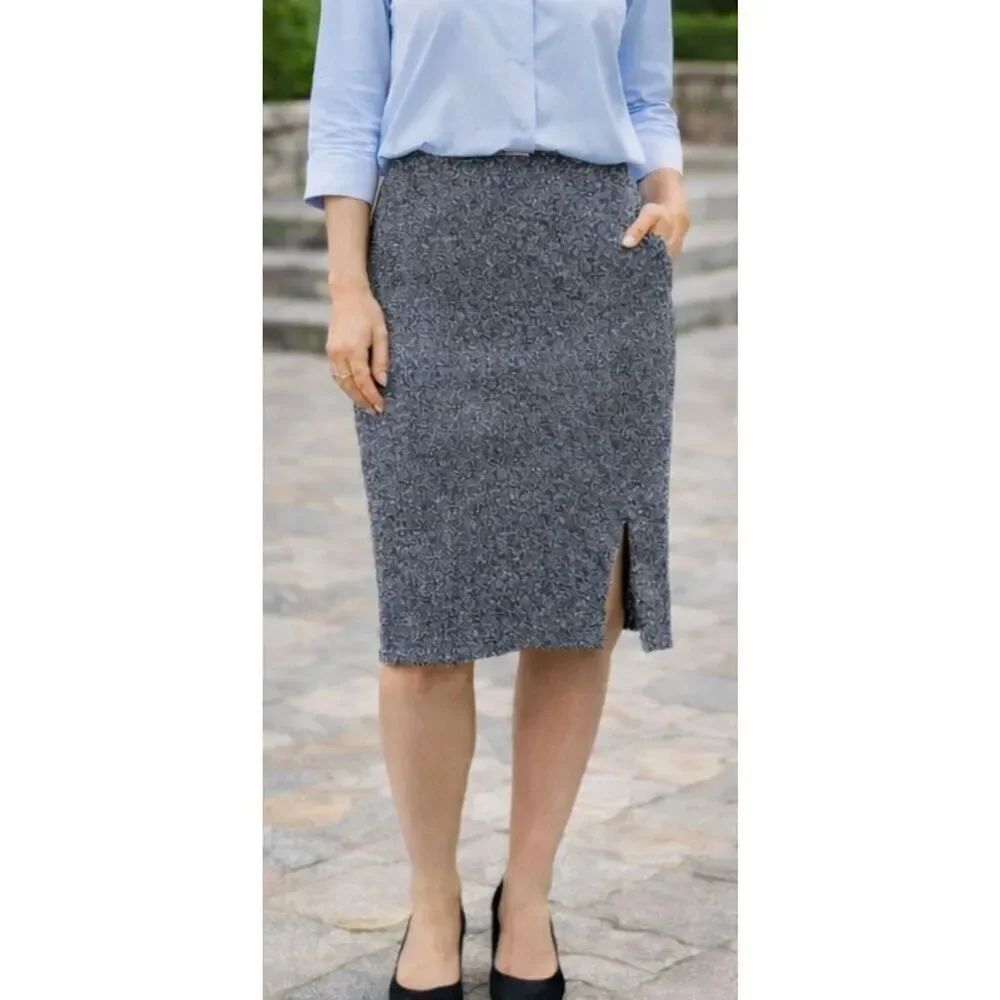 Philosophy grey knit pencil skirt